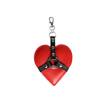 Брелок на карабіні для ключів Art of Sex Heart Angel, Червоний, фото 2