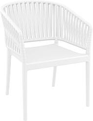 Стілець садовий вуличний для тераси кафе саду Siesta Portofino Armchair White