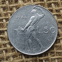 50 лiр 1964 року. Iталiя