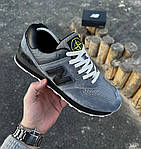 Кросівки чоловічі New Balance 574 x Stone Island із фірмовою коробкою, сірі. Розмір 40,41, фото 4