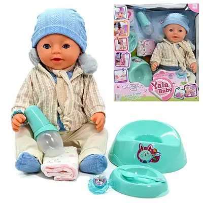 Реалістичний пупс немовля з функцією сліз і ходіння на горщик Лялька малюк аксесуари для догляду анатомічне тіло