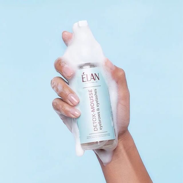Детокс-мус від Елан - пінка для знежирення вій і брів