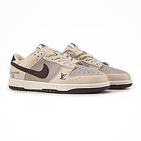 Чоловічі дуже стильні якісні кросівки трендові Nike SB Dunk Low x Louis Vuitton, комфортна модель
