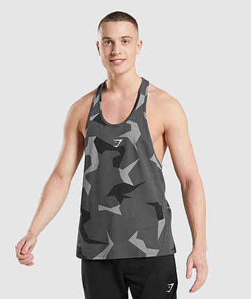 Майка спортивна Gymshark Critical Stringer Tank Top Men’s Black M, фото 1