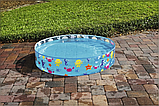 Басейн каркасний круглий дитячий "Підводний світ" (наливний, 122-25 см, об'єм 277 л, ремкомплект) Bestway 55028, фото 5