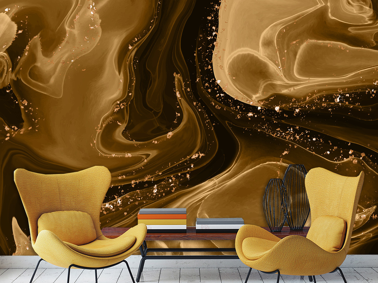 Фотошпалери самоклеюча плівка Oracal в спальню, вітальню абстракція "Полум'я вогню", фото 1