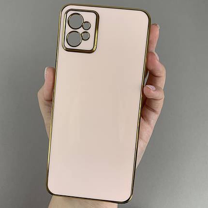 Чохол для Motorola Moto G32 чохол із золотою окантовкою на телефон моторола мото г32 пудровий h7y, фото 1