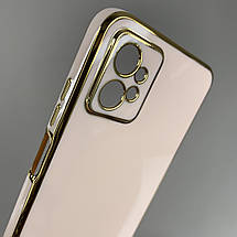 Чохол для Motorola Moto G32 чохол із золотою окантовкою на телефон моторола мото г32 пудровий h7y, фото 3