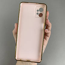 Чохол для Motorola Moto G32 чохол із золотою окантовкою на телефон моторола мото г32 пудровий h7y, фото 2