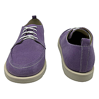 Мокасині жіночі з натуральної замшевої шкіри лавандового кольору з анатомічною колодкою, фото 3