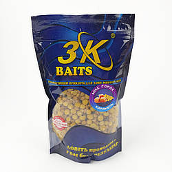 Зерновий мікс для коропа 3K Baits Горох 500г (карамель) зернова суміш на рибалку