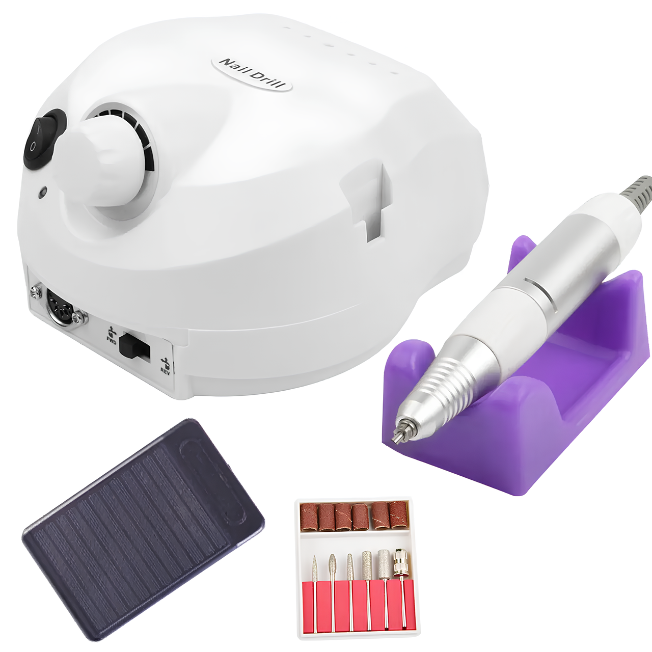Апарат, фрезер для корекції нігтів (манікюр, педикюр) Nail Master ZS-601 65 Вт. 45000об./хв. Білий, фото 1