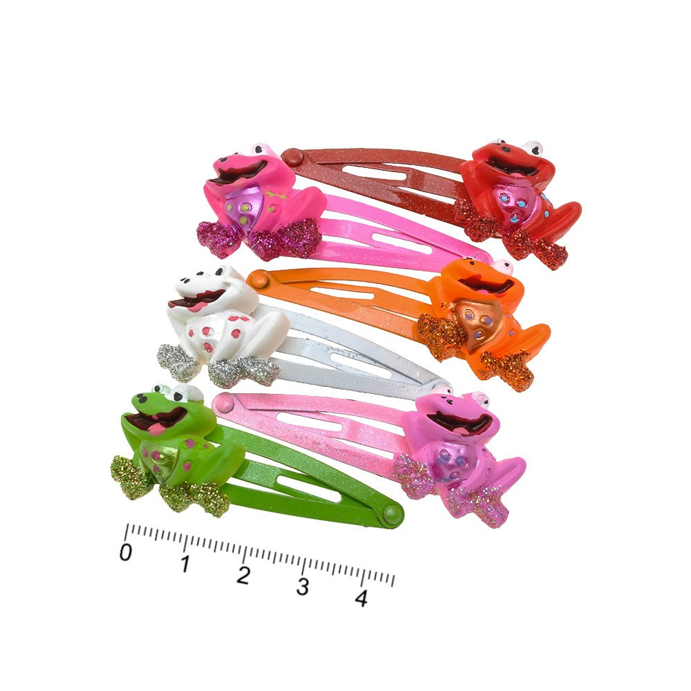 Набір дитячих шпильок-бавовна для волосся Жаба (533), фото 1