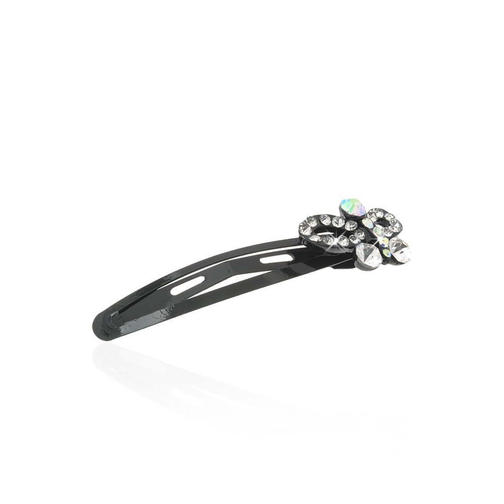 Шпилька-хлопавка для волосся зі стразами 5.3 см (2433) варіант 03, фото 1