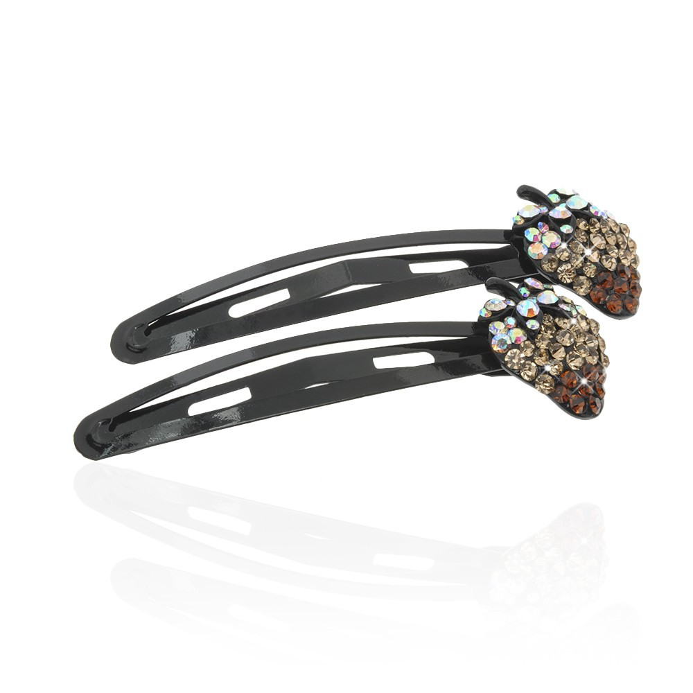 Пара шпильок-бавовна для волосся зі стразами 6.8 см 2 шт (3574) варіант 06, фото 1