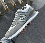 Кросівки чоловічі New Balance 574 x Stone Island із фірмовою коробкою, світло-сірі. Розмір 40-44,5, фото 5