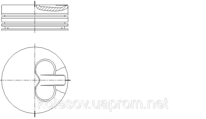 Поршні FORD Sierra (Escort, Mondeo) 1.8 TD д.82,5мм