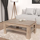 Столик журнальний класичний прямокутний 100см, стіл придиваний з висувним ящиком у вітальню, фото 2