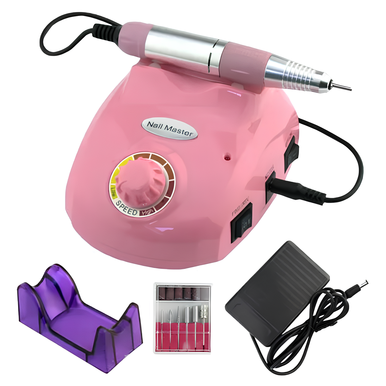 Фрезер для манікюру Nail Drill Pro ZS-603 65Вт. 45000об./хв. Рожевий, фото 1