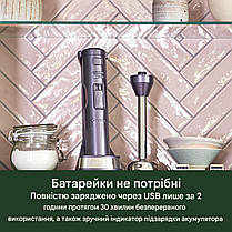 Бездротовий ручний блендер Cuisinart Style Collection 3 в 1 | Темно-сірий | CSB300BU, фото 6