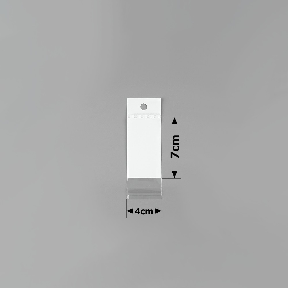 Набір пакувальних пакетів із білим фоном 4х7 см (15887), фото 1