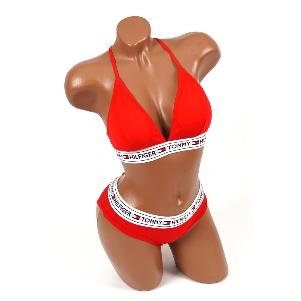 Комплект білизни (р.S/M/L) колір — червоний 22688, фото 1