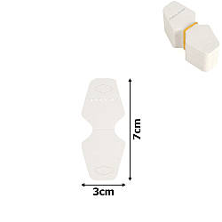 Планшетки бирки для товару картонні 100 шт. білі (15368)