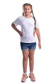 Футболка дитяча прямого крою 000102 колір білий