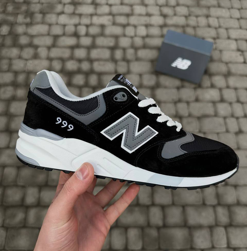 Кросівки чоловічі  New Balance 999 із фірмовою коробкою, чорні. Розмір 41-46