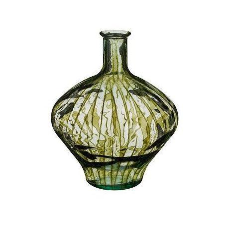 Ваза зі скла фігурної форми в зеленому кольорі Edelman, фото 1