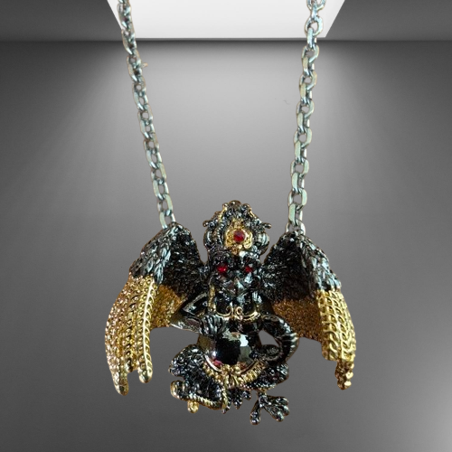 Срібна підвіска кулон тибетського сприятливого божественного звіра у вигляді Птах Пен з ланцюжком