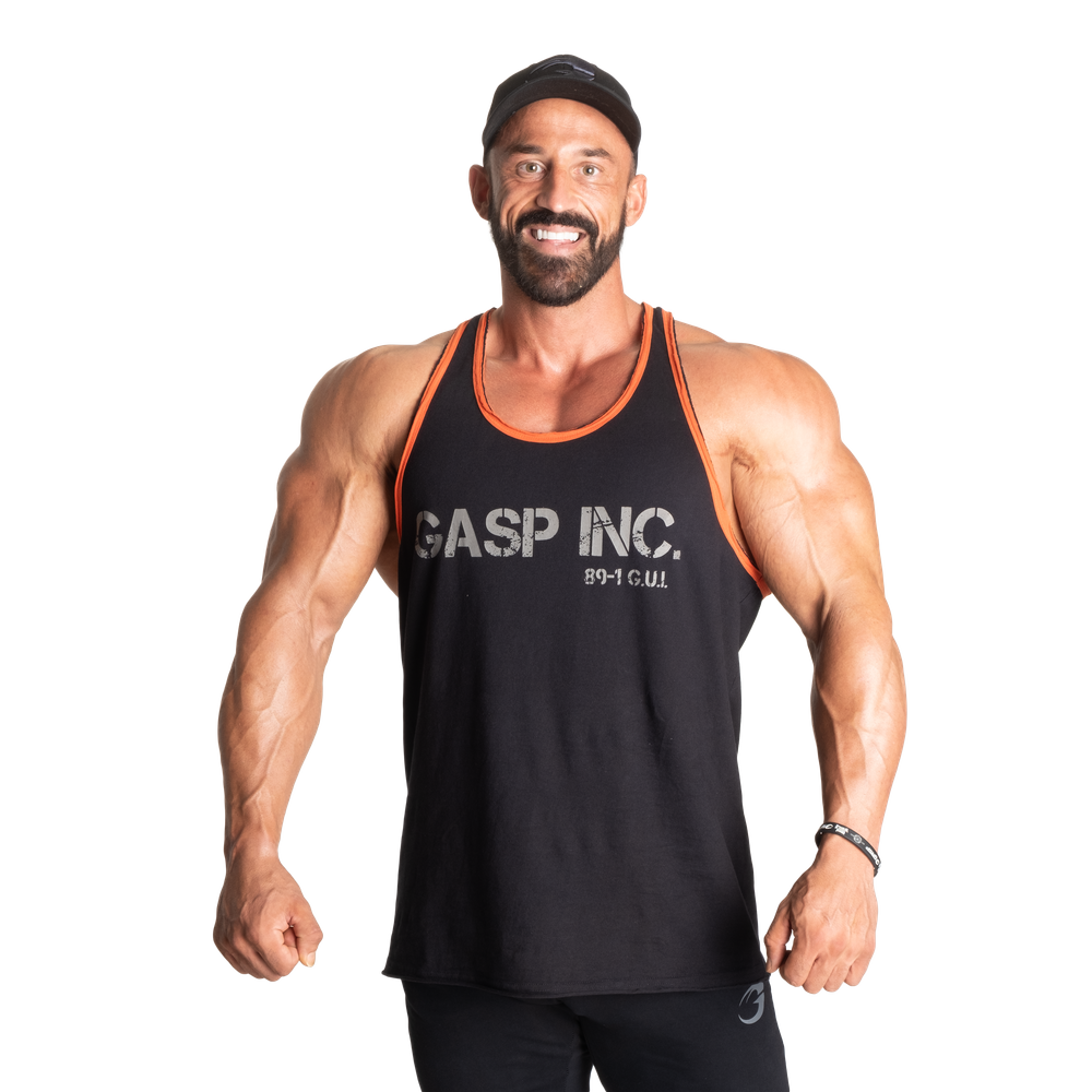 Майка спортивна GASP Division jersey tank Black/Flame XL/XXL