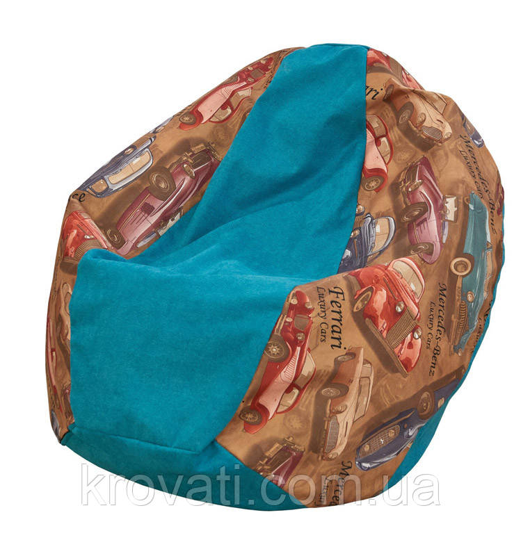 Крісло-мішок Гном New Меблі Сервіс Кар (синій)