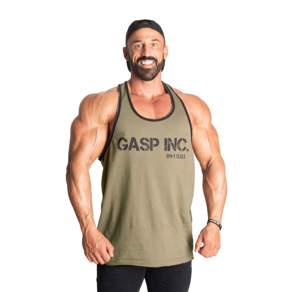 Майка спортивна GASP Division jersey tank washed green L/XXL