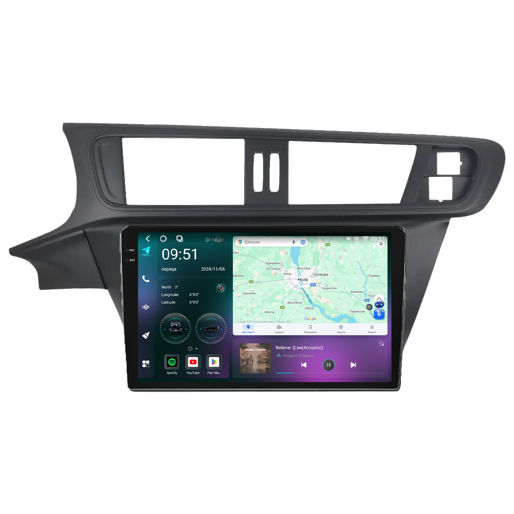 Штатна магнітола Mekede M7 Plus Citroen C3-XR [F2] (2010-2018) CarPlay QleD