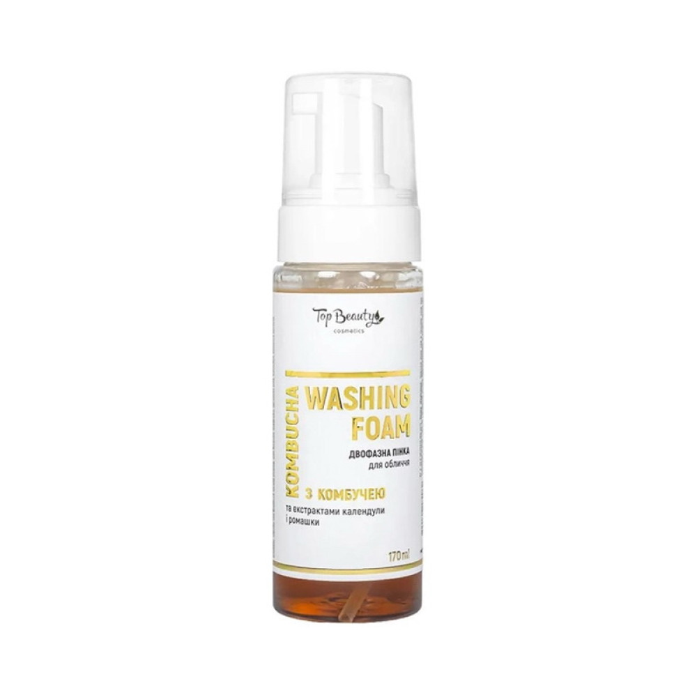 Пінка для вмивання двофазна з Комбучею Top Beauty Kombucha 170мл, фото 1