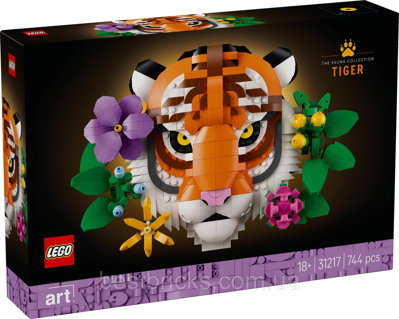 Конструктор Lego Art Колекція фауни - Тигр 31217