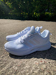 Підлітково-жіночі кросівки Adidas Cumacool, 36-41 р., наскрізна сітка білого кольору