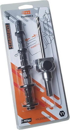 Набір адаптерів MXqs Hex 8,5 - 11/32” з свердлом L 125 мм, Mandrex (Нідерланди), фото 1