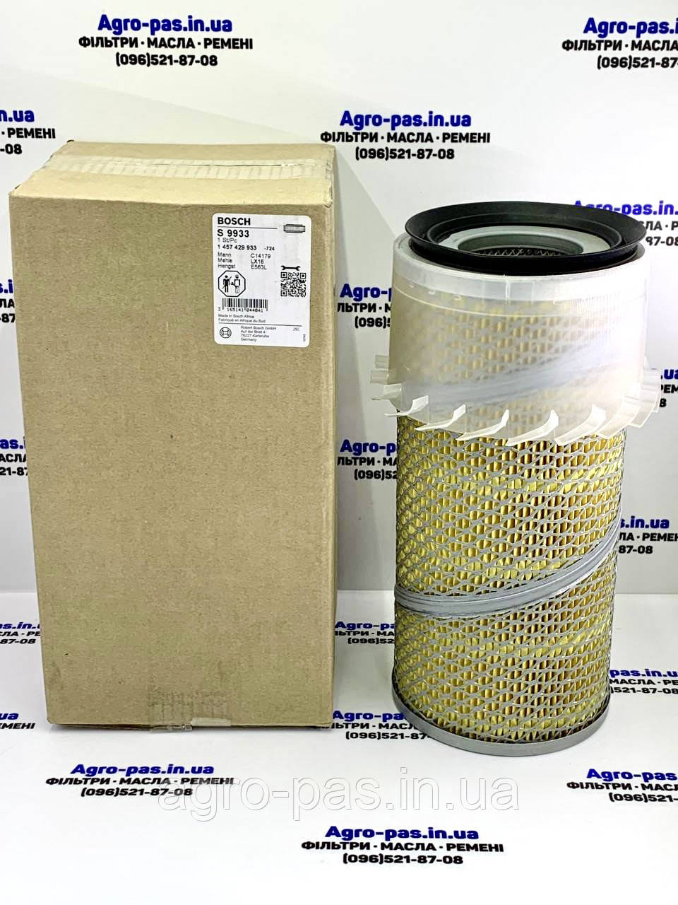 Фильтр воздушный PA1667FN, 1457429933, BS01-126, 6598492, AM430, SA16588, AF437K, AF4763, E563L, фото 1