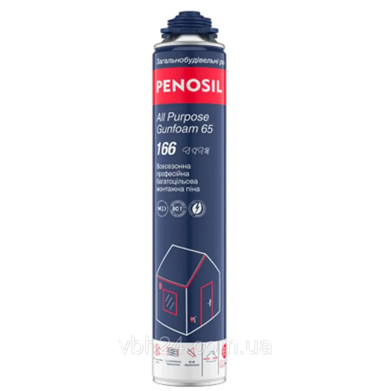 Всесезонна професійна монтажна піна PENOSIL All Purpose Gunfoam 65 арт.A6090