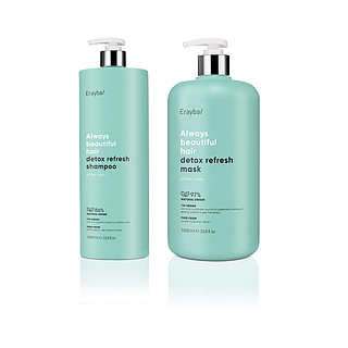 Набір для детокс-очищення волосся Erayba ABH Detox Refresh (Шампунь 1000 мл + Маска 1000 мл)