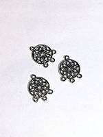 Конектор 14*18 мм срібло (4шт) для прикрас