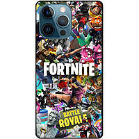 Силіконовий чохол бампер для Iphone 14 Pro з картинкою Fortnite Фортнайт