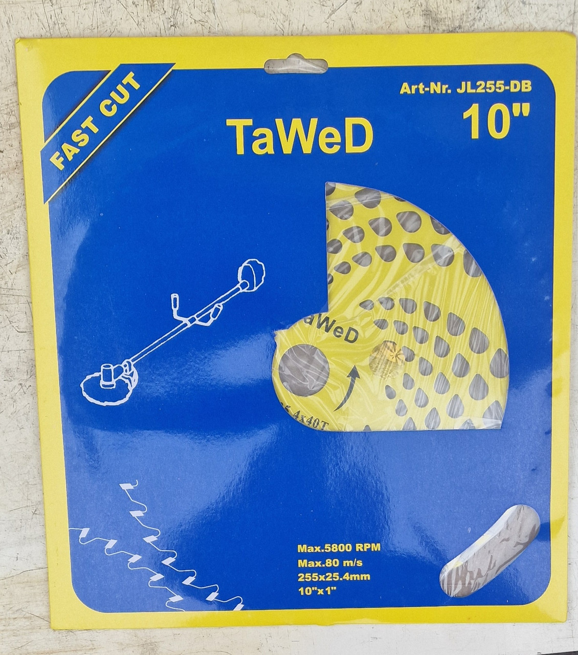 Ніж для мотокос із напайками TAWed 250 mm, фото 1