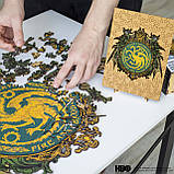 Фігурний дерев'яний пазл Гра Престолів Дім Таргарієнів L, фото 9