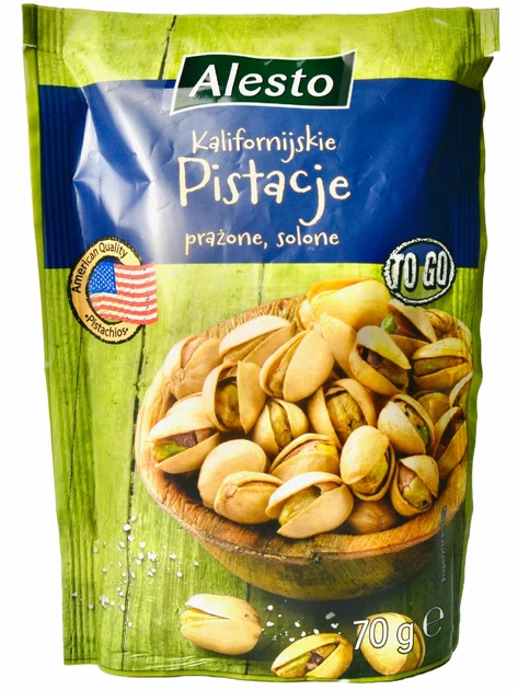 Фісташка Alesto смажені солені 70 g, фото 1