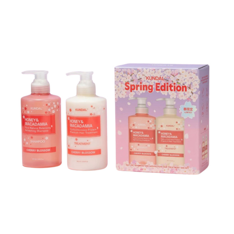 Набір засобів для догляду за волоссям Kundal Gift Edition Cherry Blossom Set 500 мл + 500 мл
