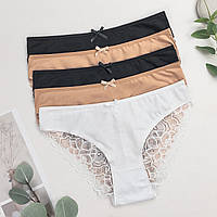 Труси жіночі сліпи з мереживом Nicoletta Туреччина M, L, XL, 2XL | 5 шт.