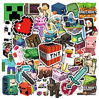 Наклейки Майнкрафт Maincraft стікери для ноутбука, стікербомбінг